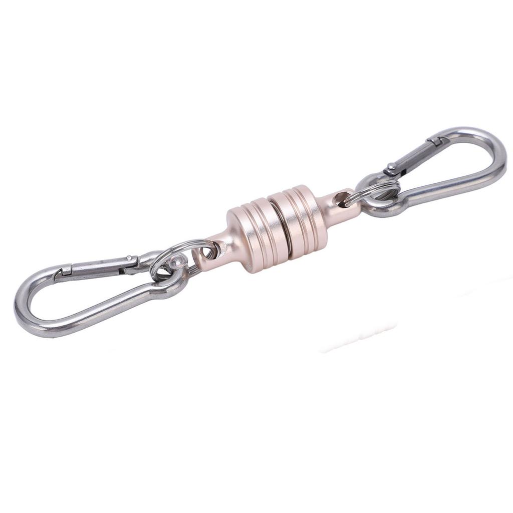 MagConnect 2KG Magnetic Release Detachable Pull Apart Keychain Secure Key Attachment to Bag Easy Access to Keys Silver