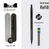 Professional Metal Mechanical Pencil, 0.5/0.7mm, Low Center Gravity, Weighted Feel, Continuous Lead Feed for Drawing & Painting.