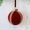 Plastic Hanging Ball Ornaments 8cm Christmas Decorative Ball  Xmas Holiday Decoration