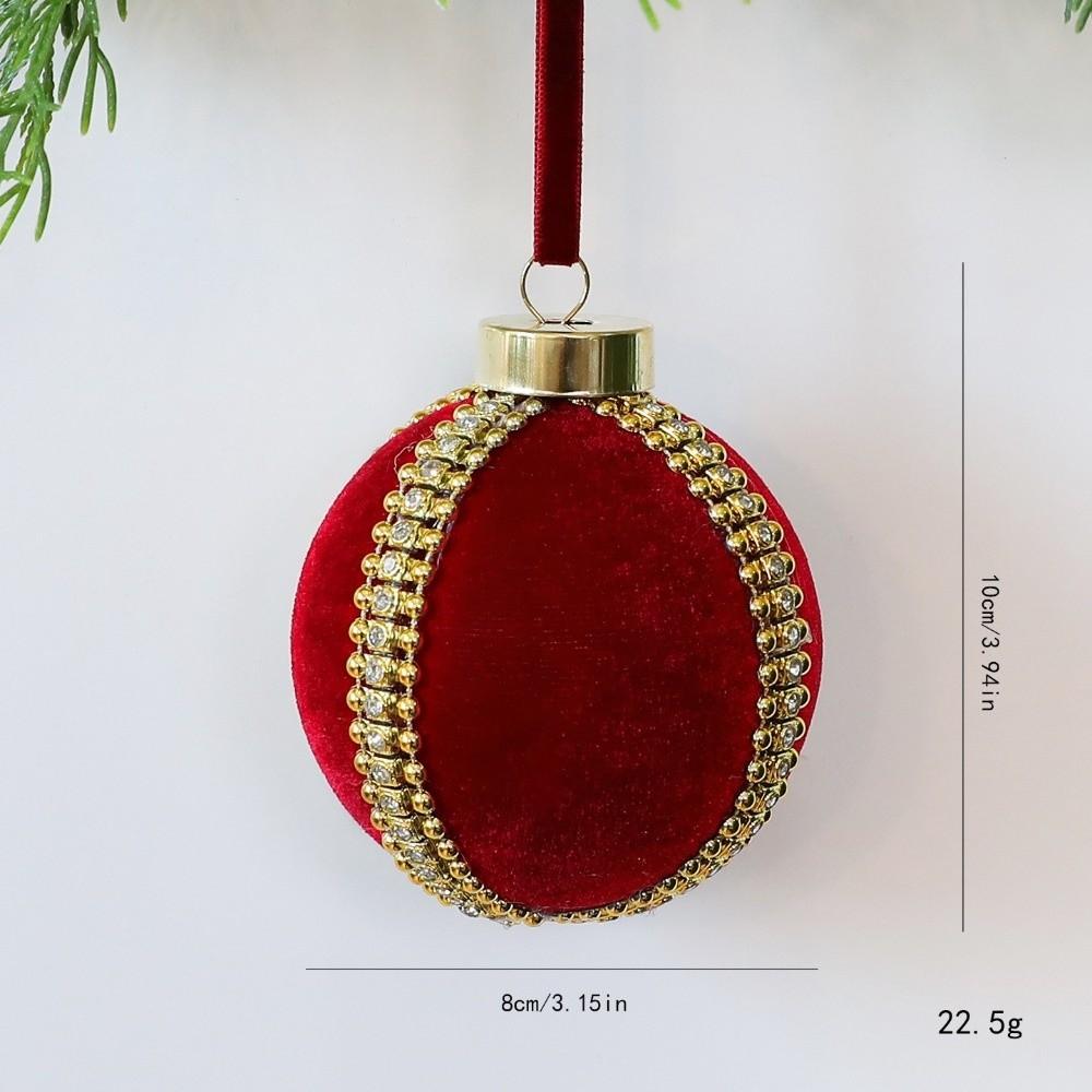 Plastic Hanging Ball Ornaments 8cm Christmas Decorative Ball  Xmas Holiday Decoration
