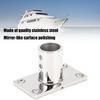 Stanchion Base Stainless Steel 90 Degree Rectangular   AntiCorrosion Polishing Hnadrail Fitting for Boat Yacht(22mm )