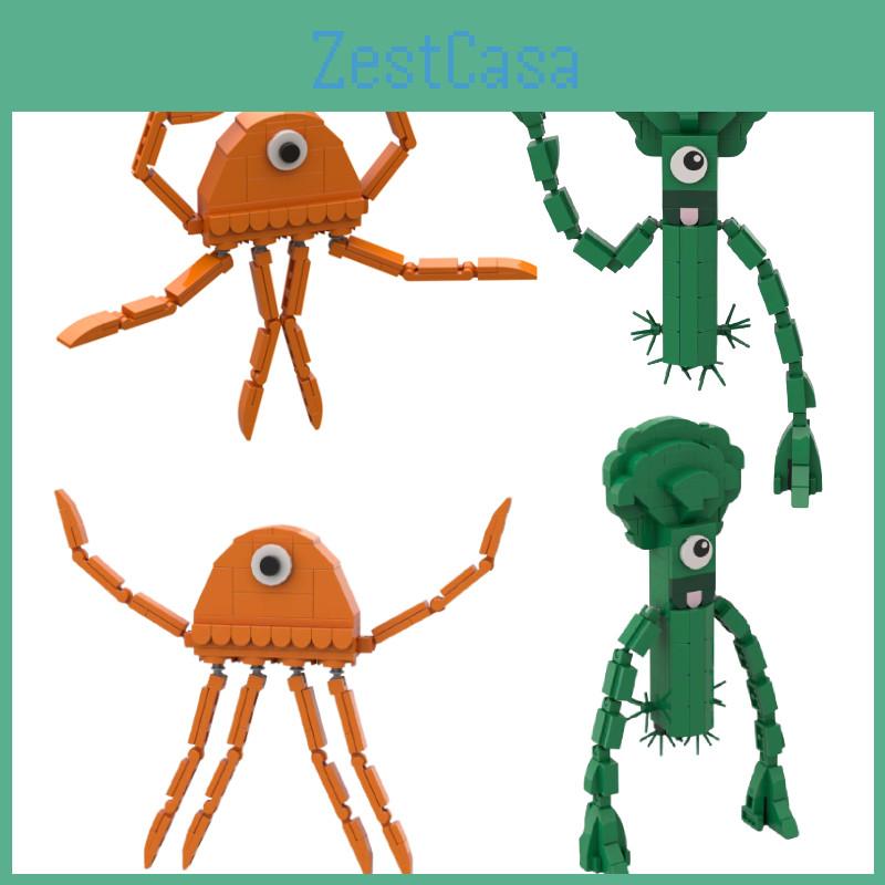 Maze Witch Building Blocks Compatible With Lego, Green Cabbage Table Decoration, Diy Toy For Kids