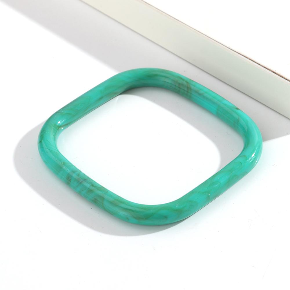 

Retro Dual Color Acrylic Thin Square Cuff Bangle for Women New Trendy Resin Geometric Stackable Bracelets Fashion Jewelry Gift озеро зеленый
