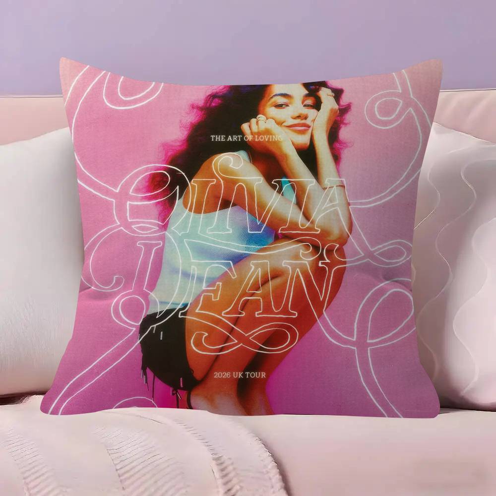 Singer Olivia album Dean  Pillow Gift Home Office Decoration Bedroom Sofa Car Cushion Cover case 45x45