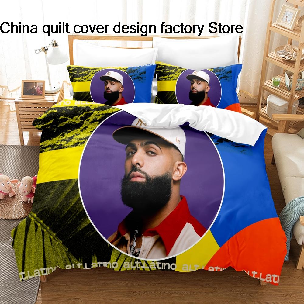 Eladio Carrion Music Star Bedding 3Pcs Set Duvet Cover Pillowcase 3D Print Soft Home Bedclothes Bedroom Decoration For Fans