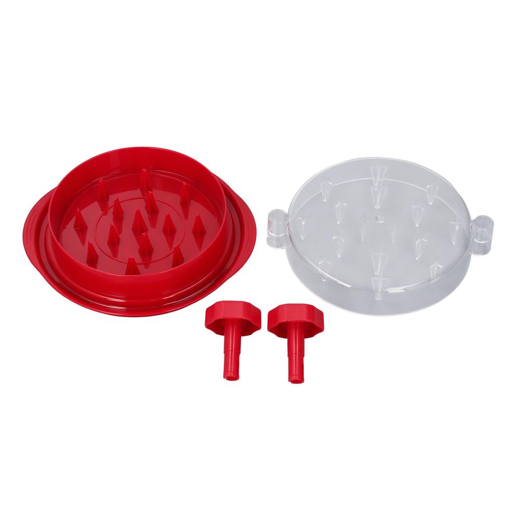 Chicken Shredder 15cm Diameter Non Slip Rubber Pad Transparent Visible Meat Vegetable Grinder