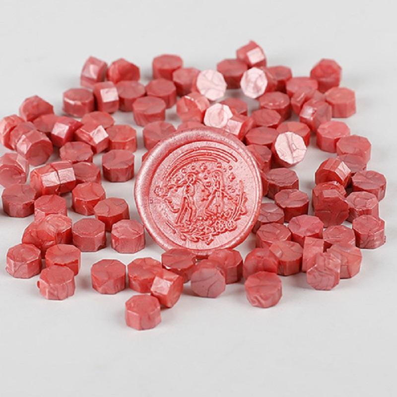 100 Pcs Wax Seal Beads Retro Vintage Wax Seal for Stamps Wax Print Beads Sealing Wedding Birthday Wax Lacquer for Seals HCL001