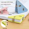Multifunctional Transparent Triangle Clip Folder for Storage & Test Papers
