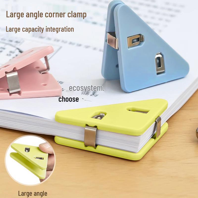 Multifunctional Transparent Triangle Clip Folder for Storage & Test Papers