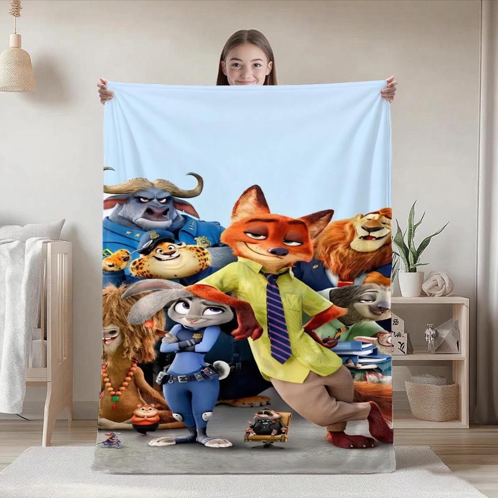 

Kawaii J-Judy&N-Nick All Seasons and Blankets for Decorative Sofa Blanket New Year Bedspread on the Bed Furry Camping Anime Beds 75cmx90cm