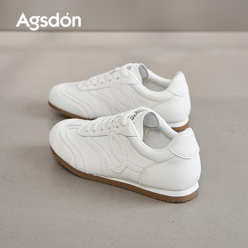 Augustus Dengde Training Shoes Women's 2025 New Autumn Flat White Shoes Student Sports and Leisure Forrest Gump Shoes Board Shoes