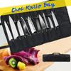 Portable 22 Pockets Carrying Kitchen Chef Knife Roll Bag Cutlery Storage Case