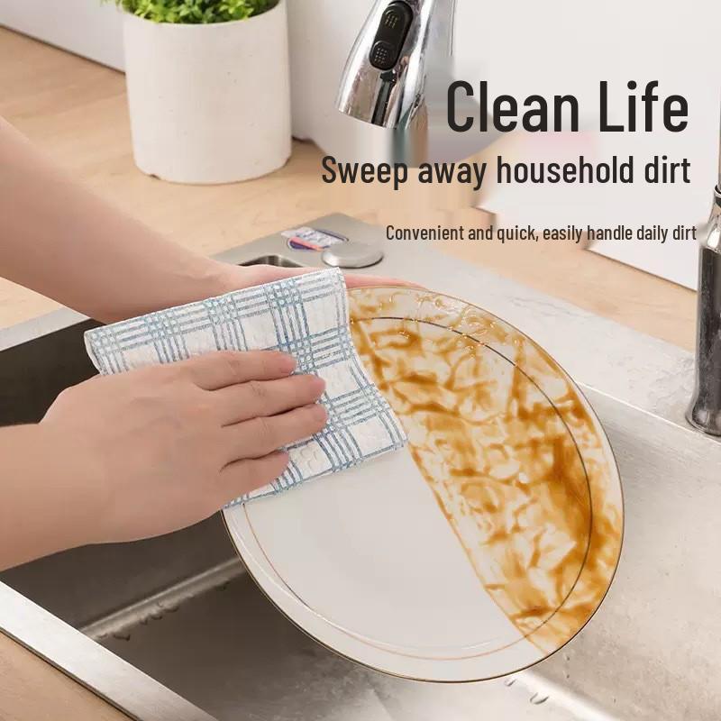 Disposable Lazy Rag: Oil & Water Absorbent Kitchen Paper Towel, Hand Towel, Dishcloth, Wet Wipe, Wet Paper Towel.