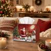 1pc Party Tissue Box, Christmas Traditional Alpine Holiday, Multifunctional Tissue Holder, Santa Claus Reindeer Moon, Outdoor Party Supplies, Everyday