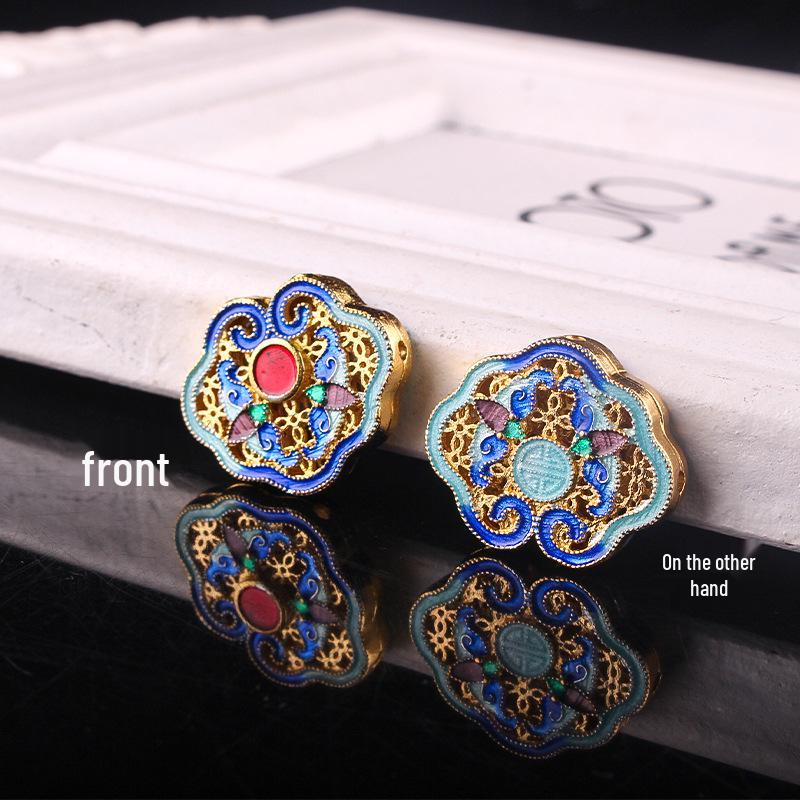 

Эмаль перегородчатая эмаль Облако Жуи Сделай сам Браслет Бусины и Аксессуары для цепочки для свитера эпохи Цин No Specification