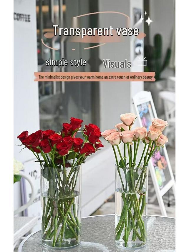 ZISIZ Clear Acrylic Floral Conditioning Bucket