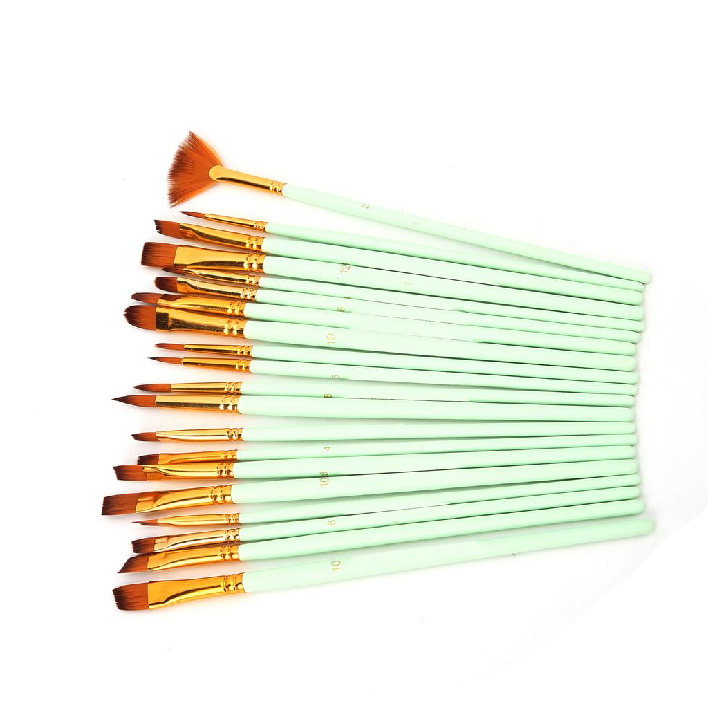 Zestawy pędzli malarskich Multimodalne włosie nylonowe 5 różnych typów Pędzle do farb olejnych do malowania olejem, akwarelą, gwaszem