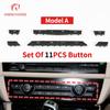 Autokonsole Armaturenbrett Klimaanlage Schalter Tasten Schlüsselkappen Reparatursatz Ersatz für BMW 5 6 7 Serie F10 F02