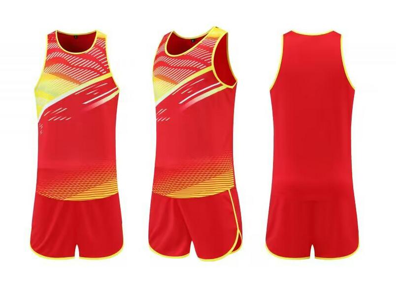 Unisex Quick-Dry Sweat-Wicking Track and Field Training Uniform Set