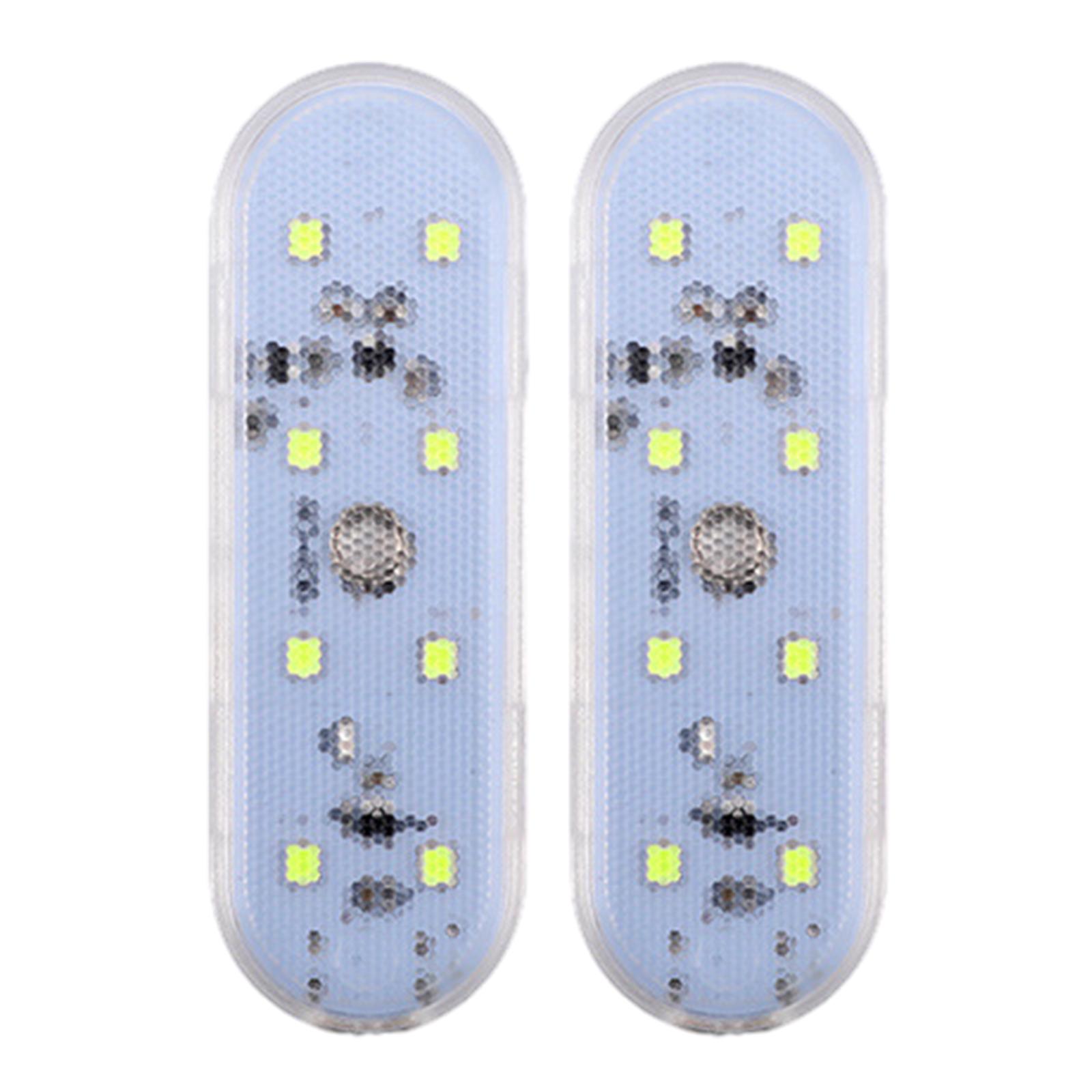 

2 шт. Автомобильные внутренние светильники Автомобильные потолочные светильники Магнитная наклейка Беспроводной сенсорный светильник Автомобильные аксессуары Ночной светильник для чтения белый