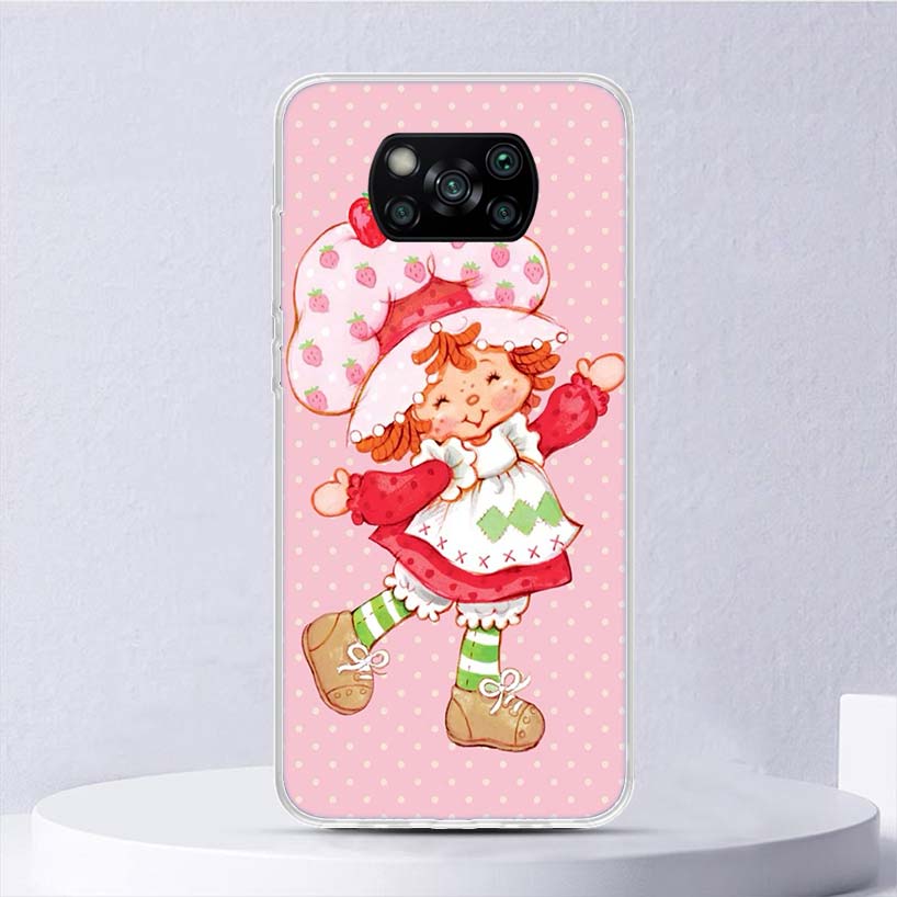 Strawberry Cartoon Girl Soft Case For Xiaomi Poco X7 X6 X5 X4 X3 Nfc F7 Ultra F6 F5 Pro Phone Cover F4 Gt F3 M5S M4 M3 M5 M6 Coq