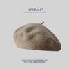 Autumn and Winter Wool Berets for Girls  Artistic and Retro Versatile Painter Hats  Solid Color Flower Bud Hats