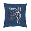 Custom Japanese Tokyo Techwear Cushion Cover Future Tech Street Wear Graphic Pillow Case For Car Square Pillowcase Home Decor