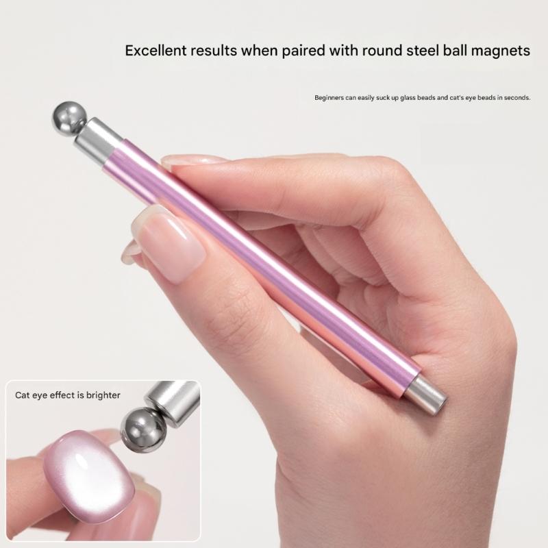Innovative Magnetic Pen Cats Eye Magnets Set For DIY Cats Eye Nail Art And Gel Polishing Styling Tool for Nail Artists