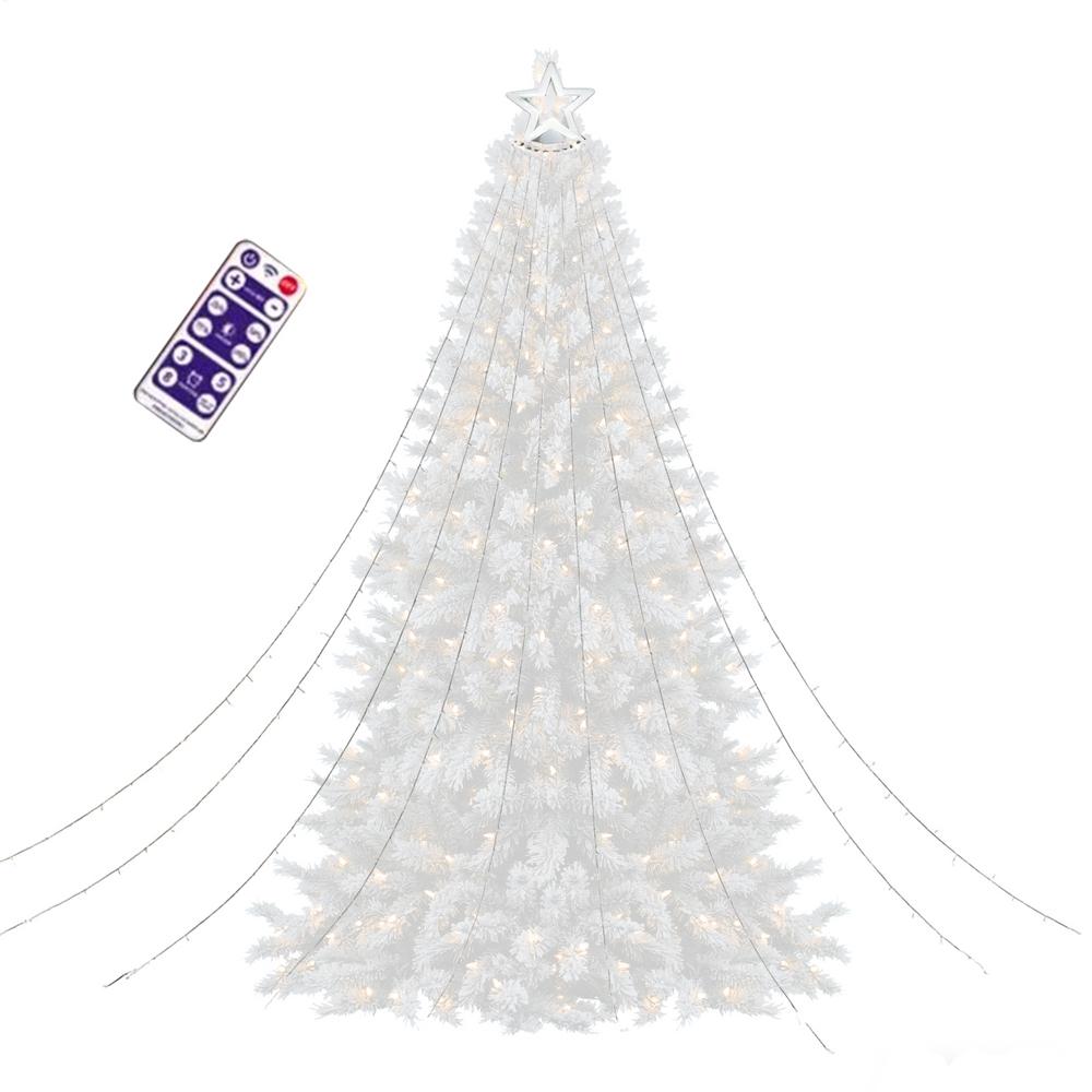 Solar Christmas Lights Outdoor Multi-Mode Star Ambient Lighting Solar Power Christmas Lights Outdoor Decor For Garden Pathway