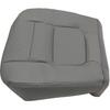 Priprilod Driver Side Bottom Perforated Microfiber Leather Replaement Seat Cover Gray Fit for Ford F250 F350 Lariat 2001