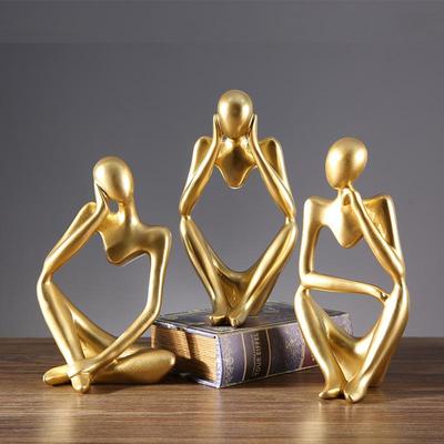 Nordische Denker Figurine Ornament für Wohnzimmer, TV-Schrank, Weinschrank, Büro Schreibtisch Dekorationen