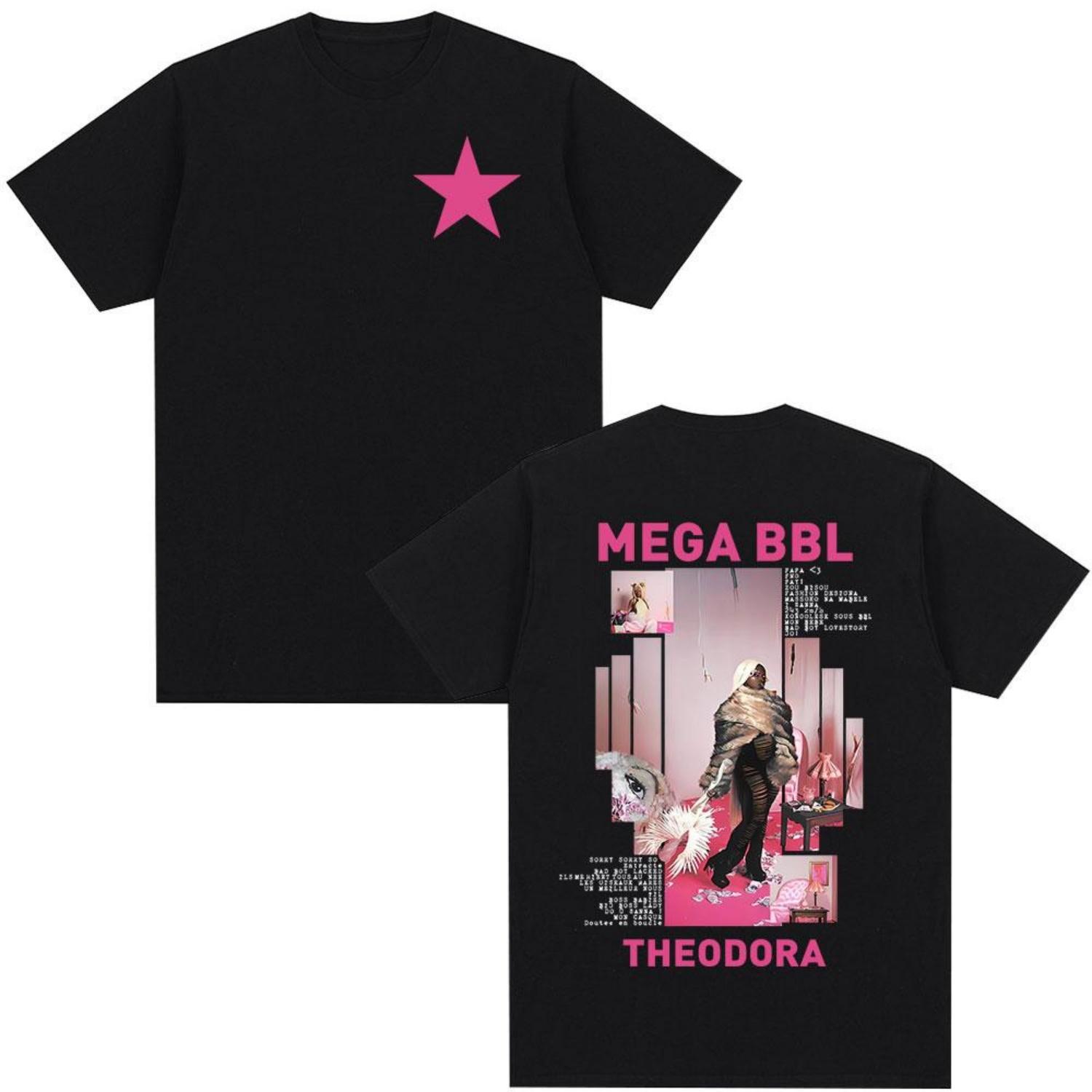 

Rapper Theodora Mega Bbl Album Tshirt for Men and Women Hiphop Tshirt 202526 Summer Pure Cotton 100 Printed Tshirt XXXXXL