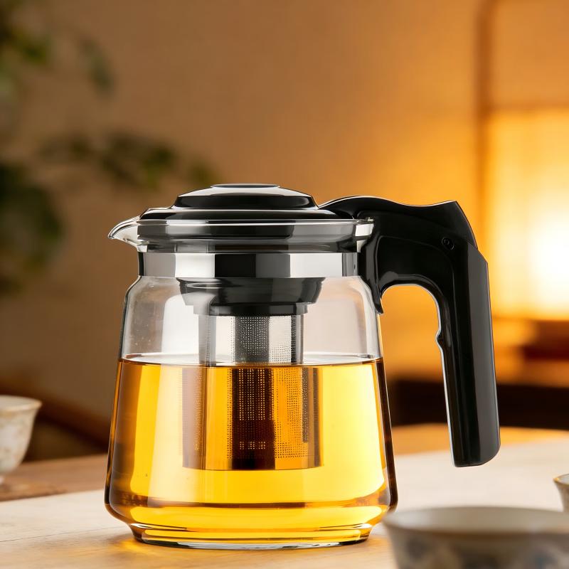 Tianxi Heatable High Borosilicate Glass Teapot with Infuser