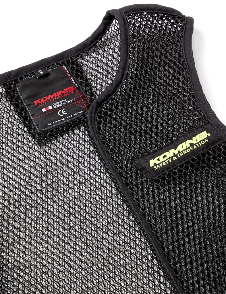 3D Air Mesh Inner Vest for Motorcycles 998 Mesh Material Black XL Black [Komine] JK-084 07-084