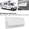KIMISS RV Range Hood Vent Cover for Camper Trailer, White Sidewall Exhaust Vent with Lockable Clips