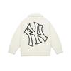 MLB Velvet Jackets Unisex Cream Lapel Thickened 3AJPF0216-50CRS