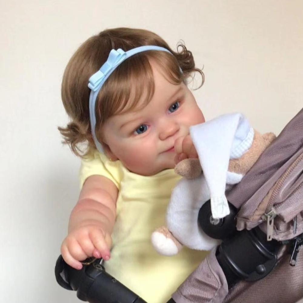 50cm celovinilové tělo Reborn holčičí panenka Maddie realistická 3D malovaná simulace kůže panenka Vivid Rebirth Panenka může se koupat, hrací domeček