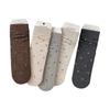 Female Autumn New Style All Match Sweet Literature Retro Small Broken Flowers In The Tube Pile Socks