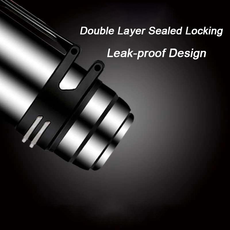 3L Geräumige Thermosflasche Edelstahl Warmhalte-Kessel Leichte Wasserflasche für Reise Camping Outdoor-Aktivität Trinkgeschirr