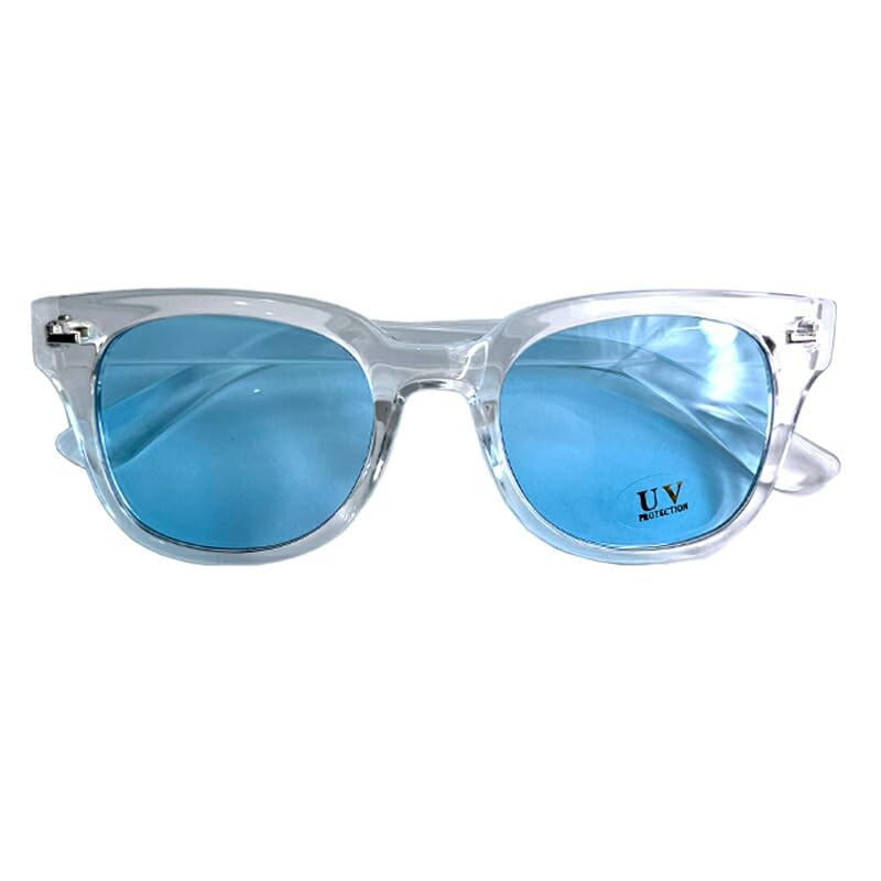 

Аркадные Солнцезащитные очки для мужчин и азиатских женщин, прозрачные, защита от УФ, модные, стиль Веллингтон/Бостон, посадка, оправа, линзы, защита, прозрачные, очки, A-синий