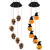 LED Halloween Solar String Lights Skull Ghost Pumpkin Shape Outdoor Yard Garden Horror Decor Waterproof Party Lighting Props