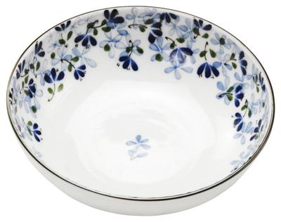 Assiette à salade légère Mino Ware, bol moyen, prairie, environ. 16 cm de diamètre x 5 cm de hauteur Passe au micro-ondes et au lave-vaisselle Fabriqué au Japon 130855