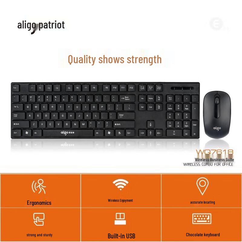 aigo WQ7618 Wireless Keyboard and Mouse Combo
