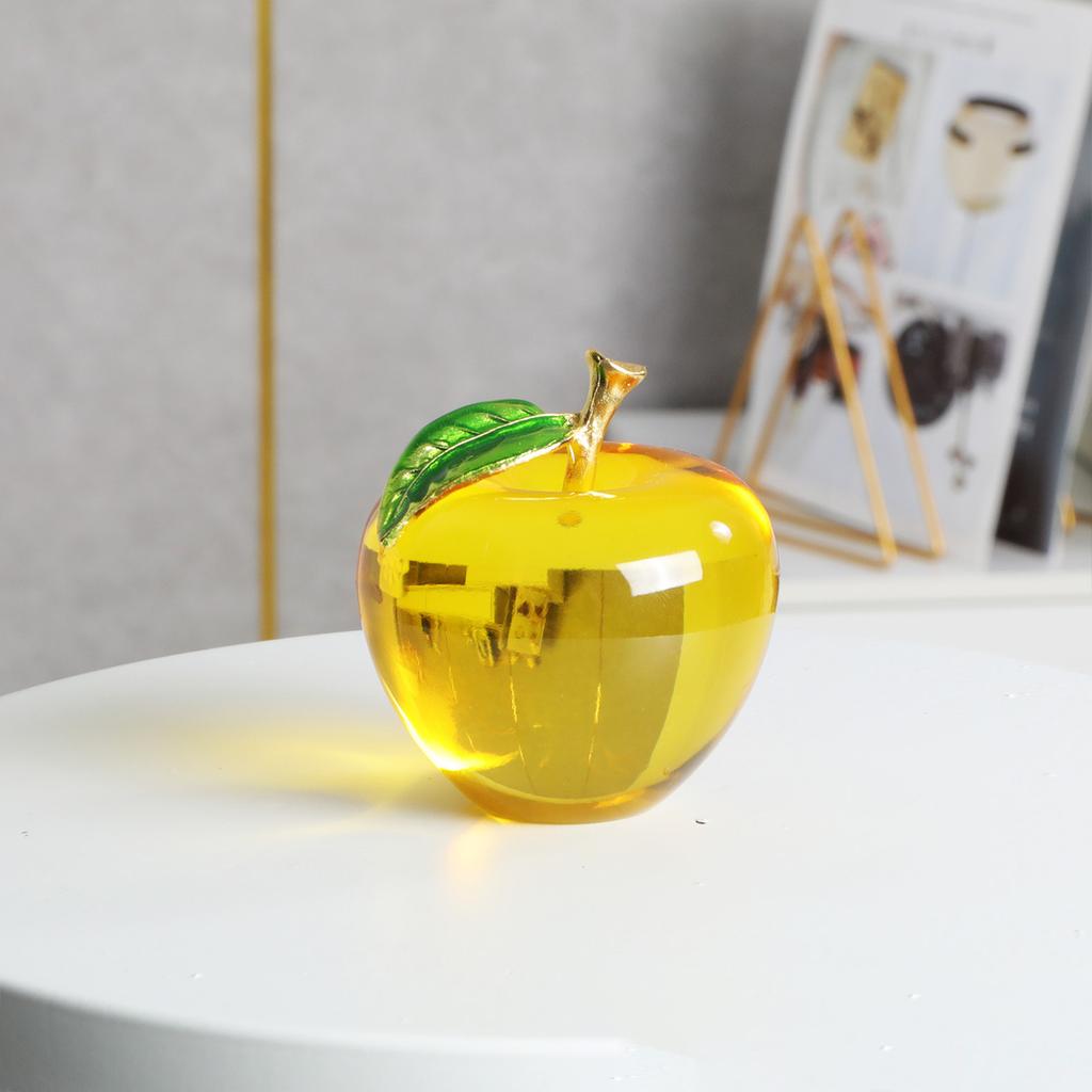 Julekrystallskulptur Epledekor Julefestivalstemning Feriedekorasjon Håndverk Krystallbil Hjemmedekor