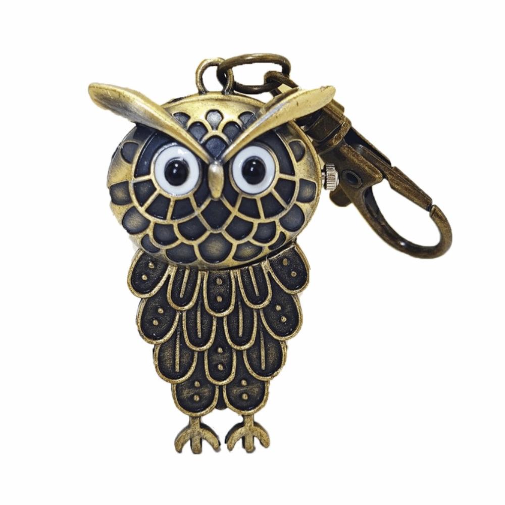 Quartz Owl Pocket Watch Antique Bronze Color Necklace Pocket Watch Flip Style Pocket Watch Gift