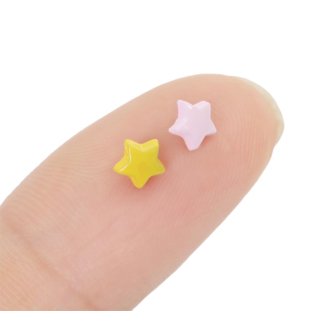 20/40Pcs Mini Metal Button Buckle DIY Doll Clothes Decor Buckle 5mm Star Buckles for Handmade DIY Crafts Sewing Accessories