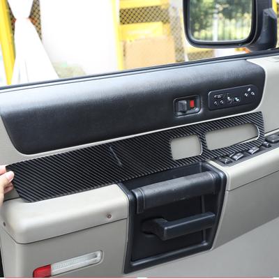 Soft Carbon Fiber For Hummer H2 2003-2007 Car Interior Door Panel Armrest Trim Strip Seat Heating Switch Sticker Car Accessories