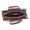 Women's Tote Bag with Brown and White Striped Design, Casual Handbag Large Capacity Top-Handle Bag For Commuting Shopping