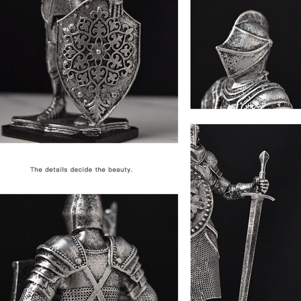 Exquisite Nordic Knight Resin Figurine Kawaii Knight Statue Decorative  Children