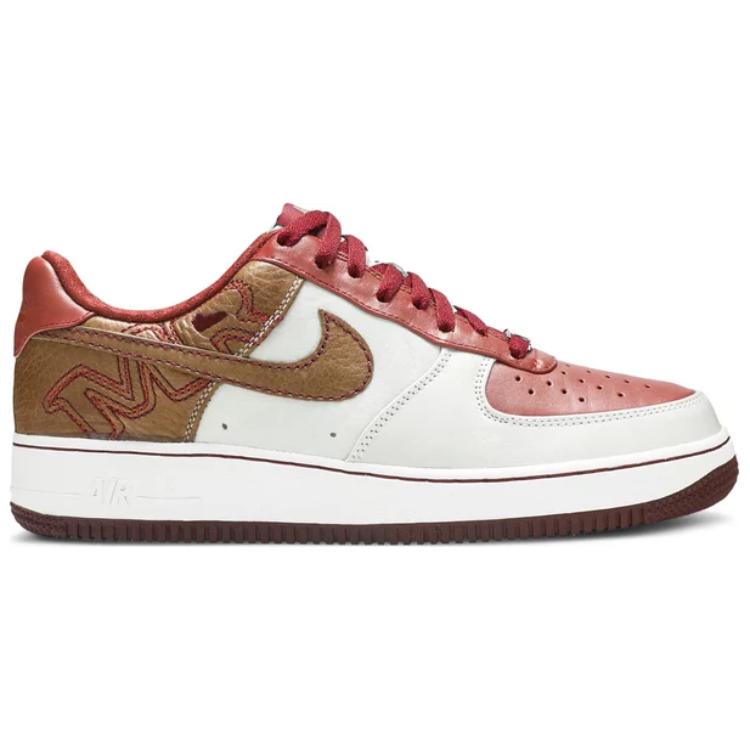Nike Air Force 1 Premium 07 Men Sneakers White Pinenut-Terra-Cotta-Team-Red 315180-121